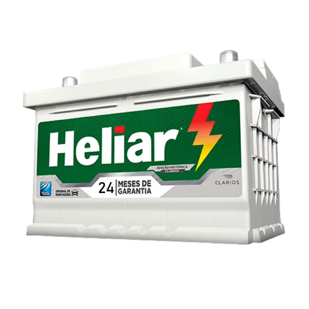 Bateria Heliar Livre De Manutenção 12V 60Ah HNP60DD KA KA+ MUSTANG NEW FIESTA PAMPA ROYALE TRANSIT