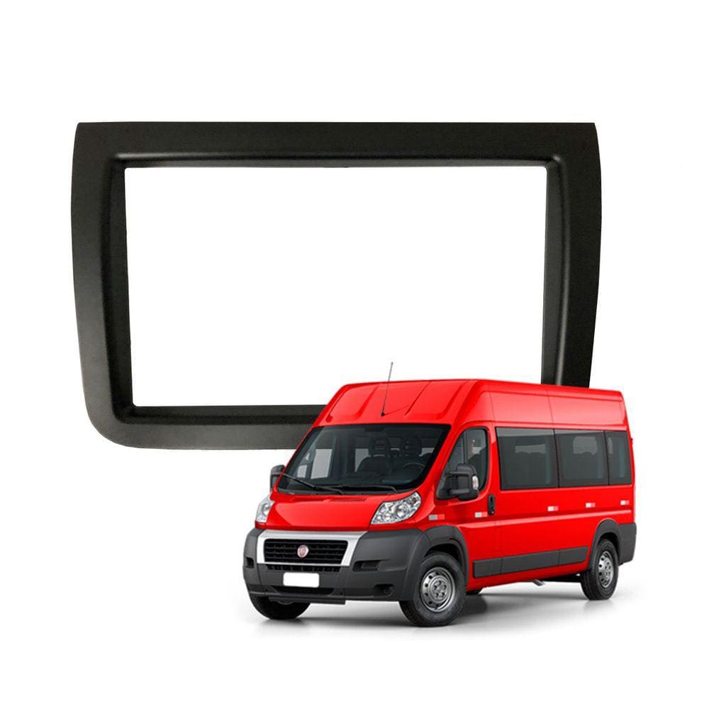 Moldura 2 Din Painel Fiat Nova Ducato 2018 à 2021 Fiamon