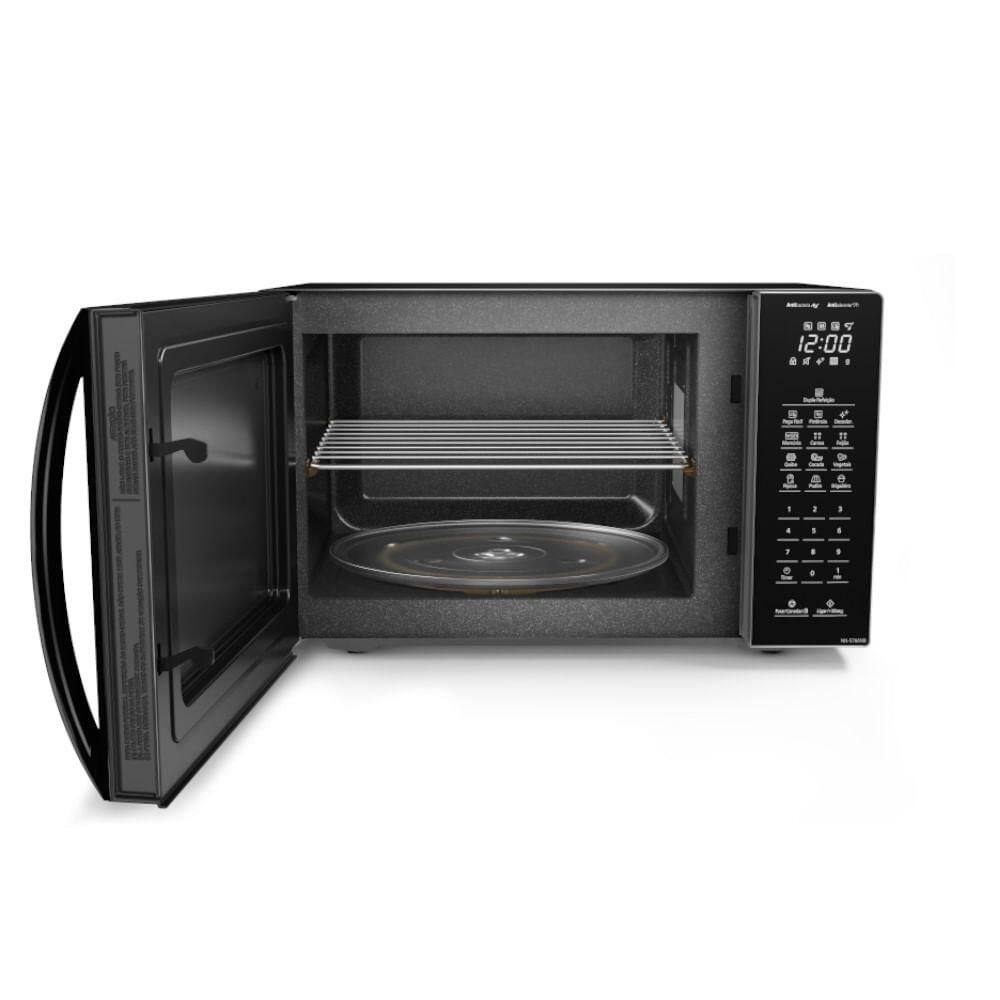 Microondas Panasonic Dupla Refeição 34L Black | Ponto