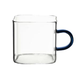 Caneca Quadrada Boro Com Alça Azul 130 Ml Mimo Style Tc22136