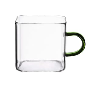 Caneca Quadrada Boro Com Alça Verde 130 Ml Mimo Style Tc22137
