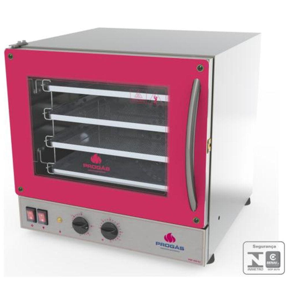 Forno Turbo Eletrico Progás Prp-004 G2 4 Assad Fast Oven Vermelho 127v