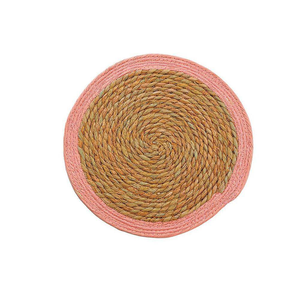 Jogo Americano 4 Lugares Fame Juta Rosa 38 Cm Mimo Style