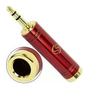 Adaptador Santo Angelo P10/P2 Estereo Vermelho Linha Gold - Sa- 22