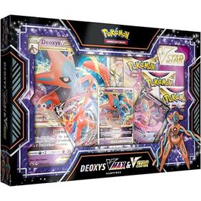 Box Jogo Cartas Pokémon Coleção Deoxys VMax Astro Tcg Copag em