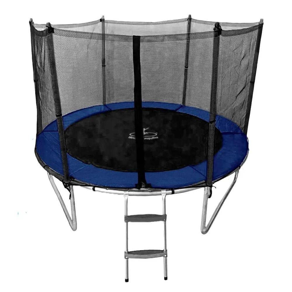 Cama Elástica Pula Pula 2,44m P.Azul Henri Trampolim Linha Kids c/Ziper Preta