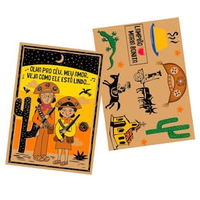 Kit Painel Decorativo Festa Junina Sertão - 9 un