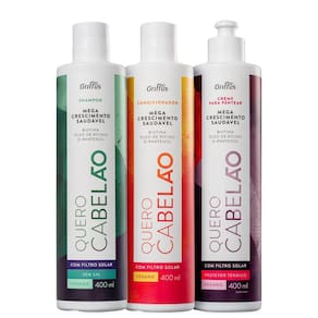 Kit Griffus Quero Cabelão Trio (3 Produtos)