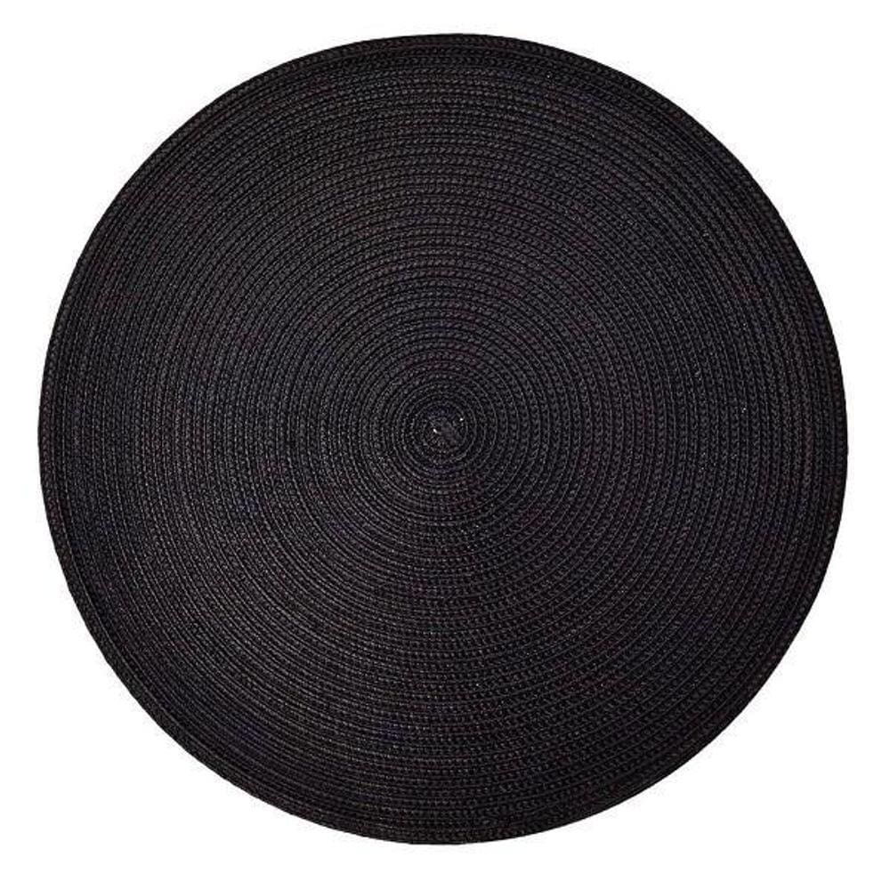 Lugar Americano Redondo 38Cm Preto Ja10194 3596 Mimo - 2 Und