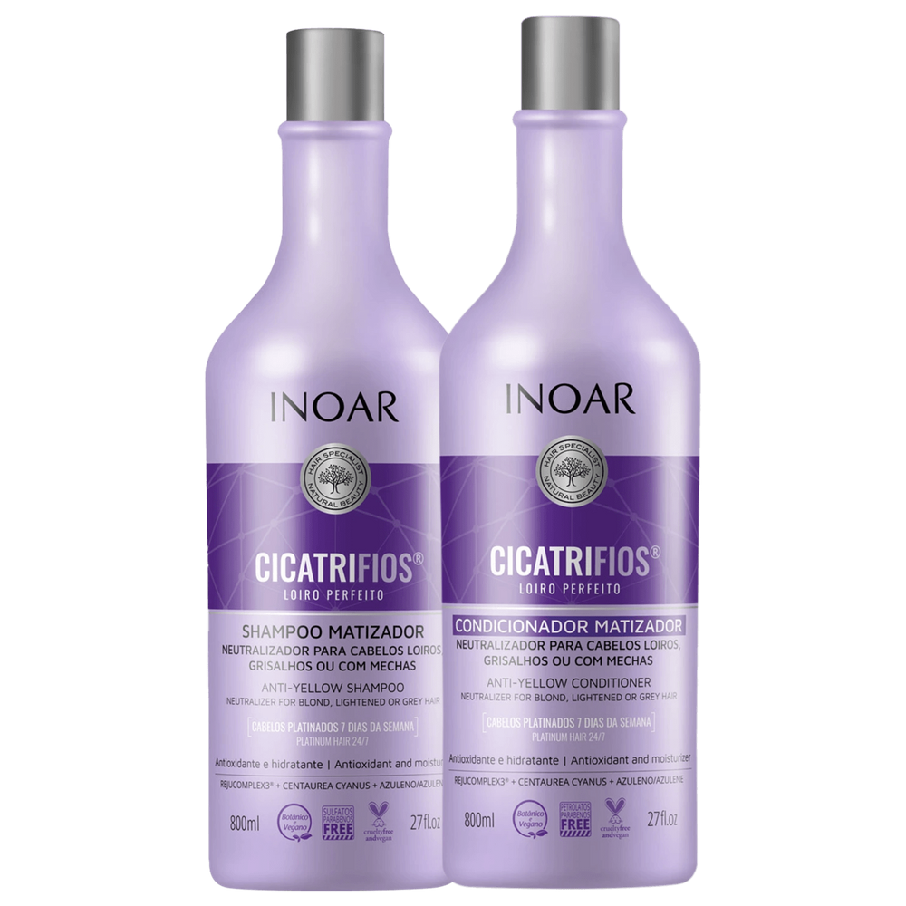 Kit Inoar Cicatrifios Loiro Perfeito Salon (2 Produtos)