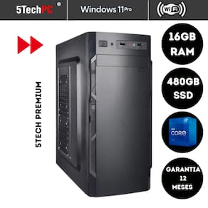 Desktop 5tech Premium i7 3770 16Gb SSD 480, Windows 11, Wifi