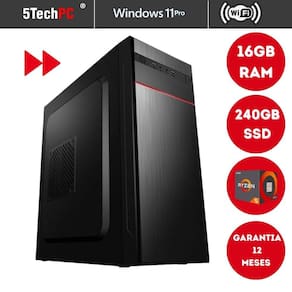 Computador 5tech Platinum AMD Ryzen 5 4600G  16GB DDR4 SSD 240GB Windows 11 + Wifi