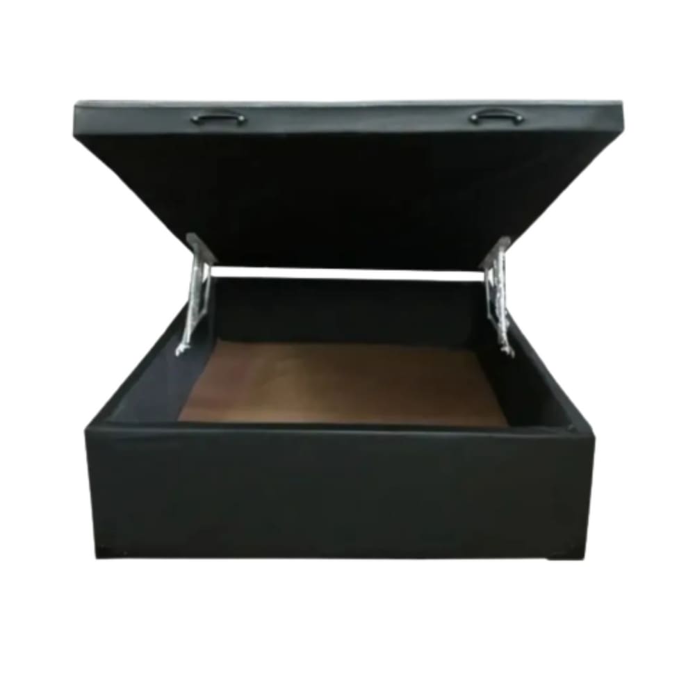 Cama Box Baú Casal Blindado /Reforçado 1,38 X 1,88 - 43Cm De Altura Total