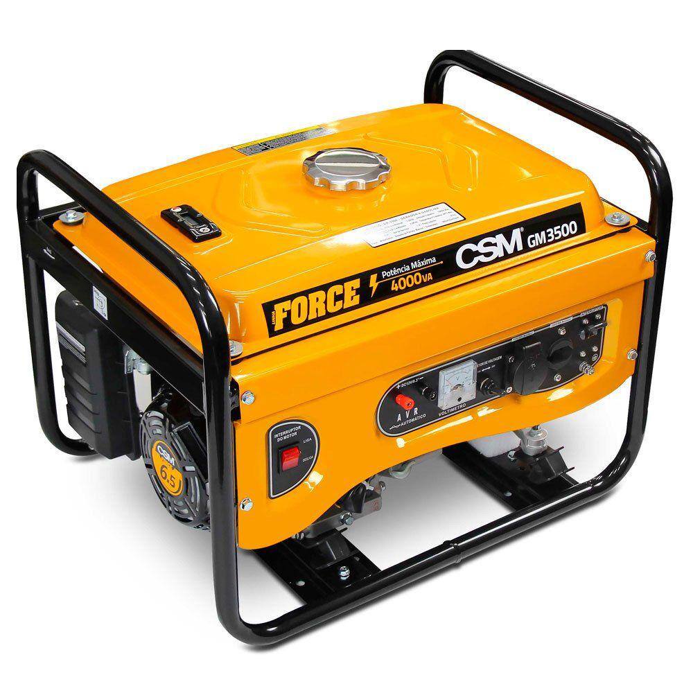 Gerador A Gasolina Bivolt Gm 3500 3,5 Kva 4 Tempos 6.5Hp Csm 40144402