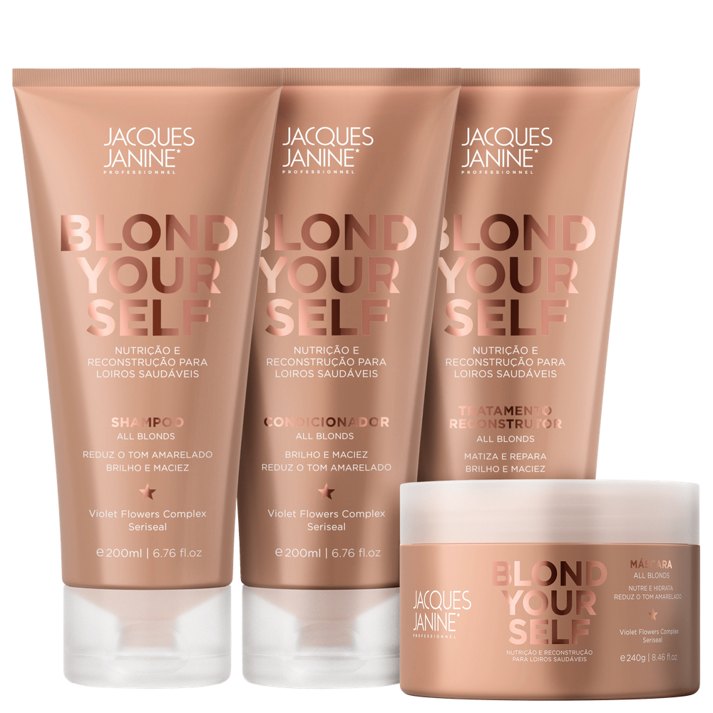 Kit Jacques Janine Professionnel Blond Yourself Completo (4 Produtos)