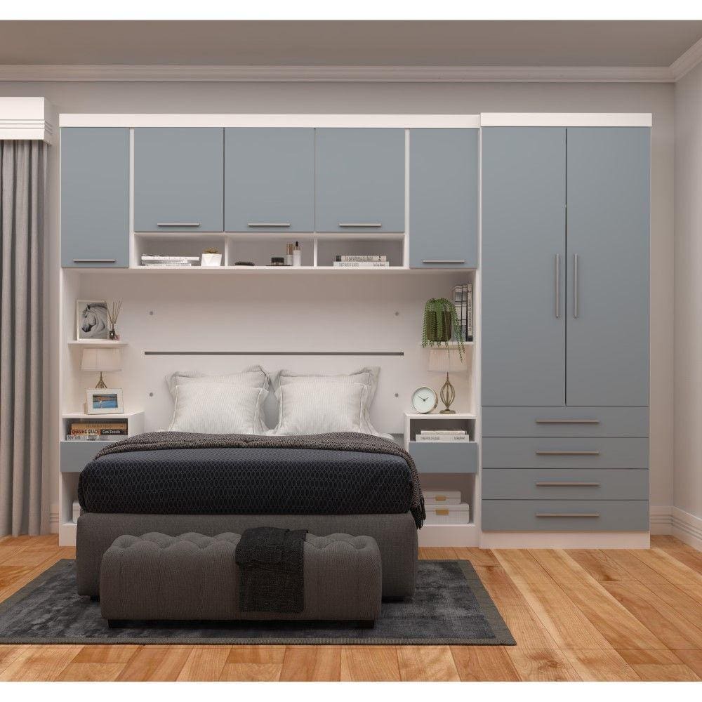 Guarda Roupa Dormitório Modulado Alpes Casal 1,58 m Queen - Roupeiro Luciane M02