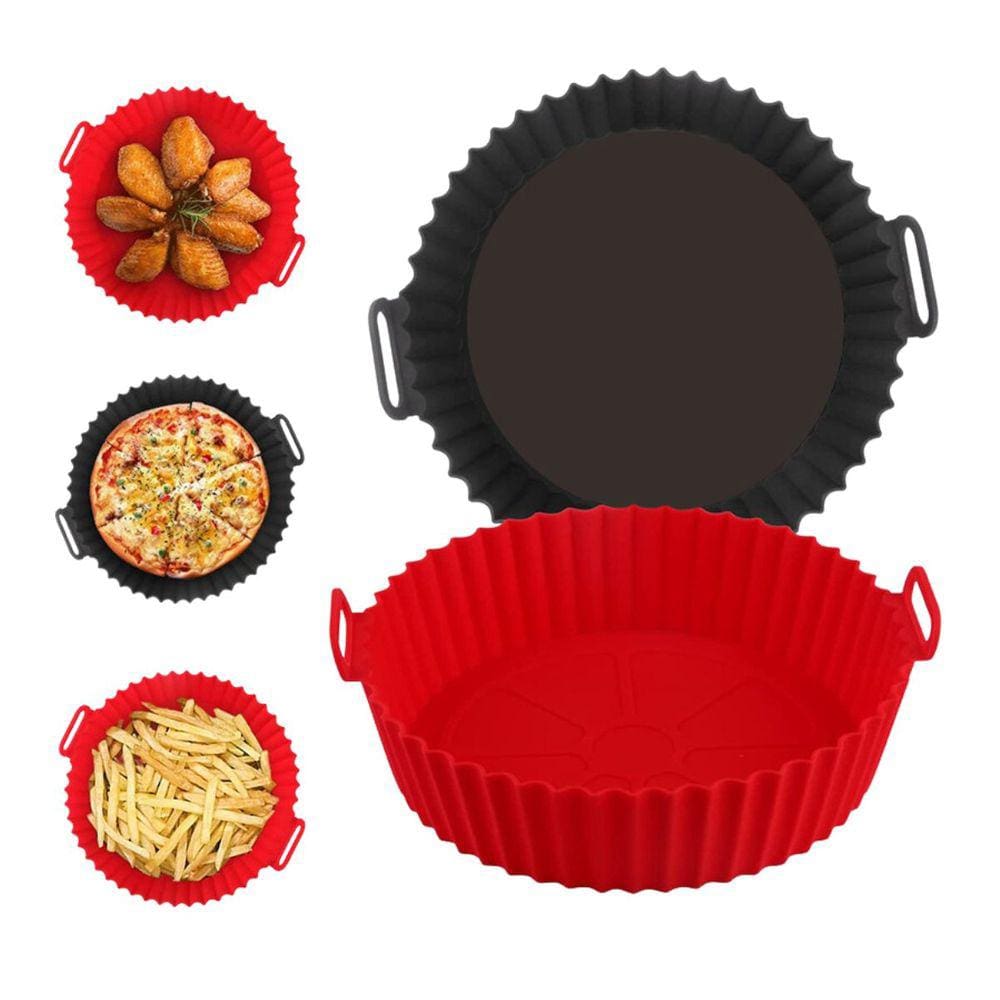 Forma Para Air Fryer de Silicone Unihome Reutilizável Antiaderente Forro