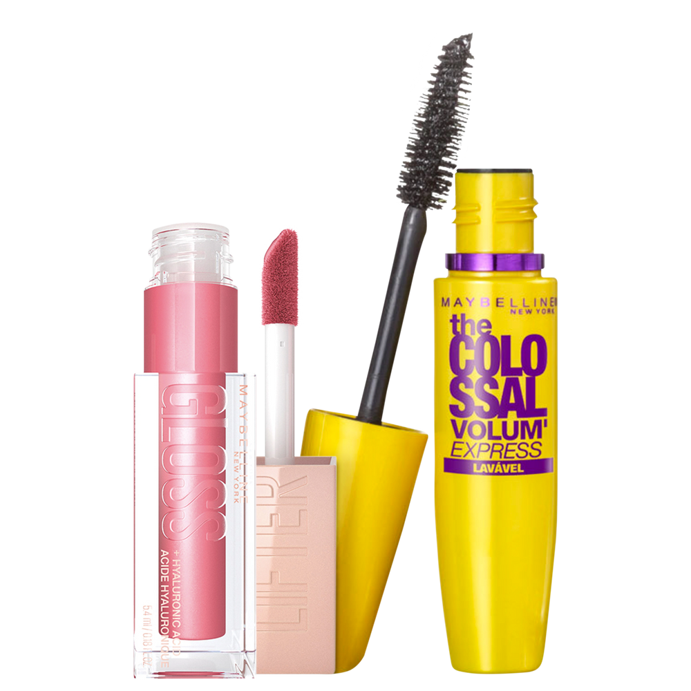 Kit Maybelline Máscara & Gloss Petal (2 produtos)