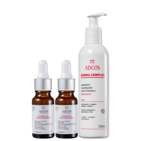 Kit Adcos Tratamento Boost Facial - Sabonete Facial 240ml + Sérum Anti-Idade 2x15ml