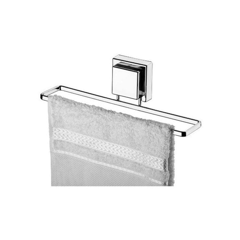 Toalheiro Para Lavabo Mão Rosto 25cm Fixação Ventosa Cromado