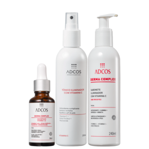 Kit Adcos de Tratamento Facial Intensivo de Vitamina C (3 Produtos)