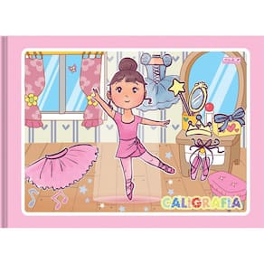 Caderno Pequeno Caligrafia 1/4 Pautado 40 Fls - São Domingos