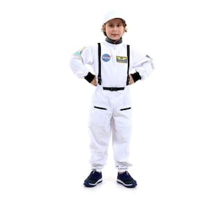Fantasia Astronauta Nasa Infantil Macacão E Boné Luxo Espaço