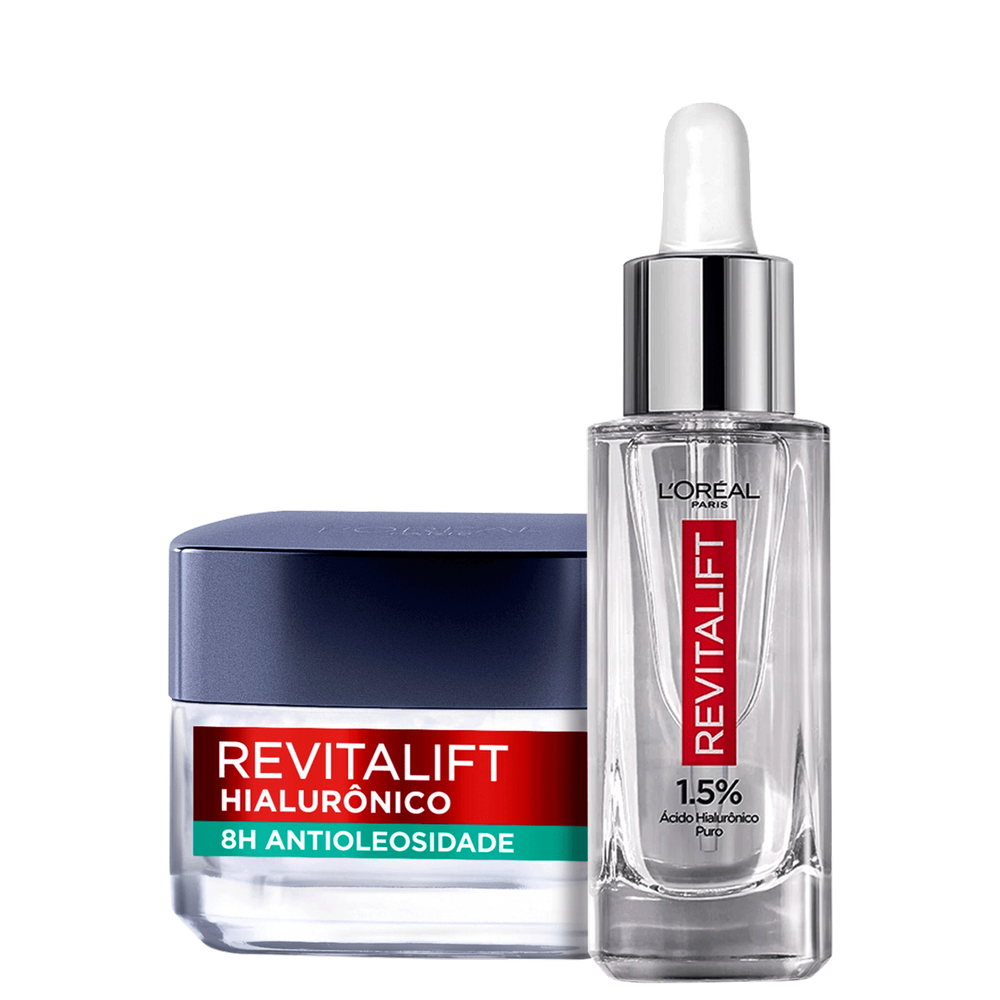 Kit L`Oréal Paris Revitalift Peles Mistas e Oleosas - Sérum Anti-Idade 30ml + Gel Creme Preenchedor 49g