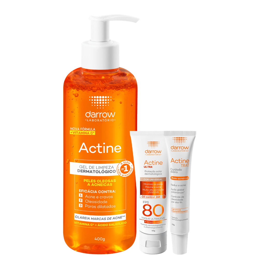 Kit Darrow Trat Actine Ultra FPS80 Universal (3 Produtos)