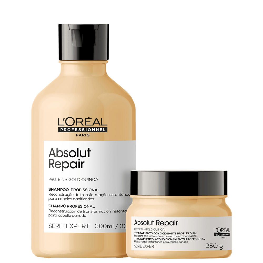 Kit L`Oréal Professionnel Serie Expert Absolut Repair Gold Quinoa + Protein Instant Resurfacing (2 Produtos)