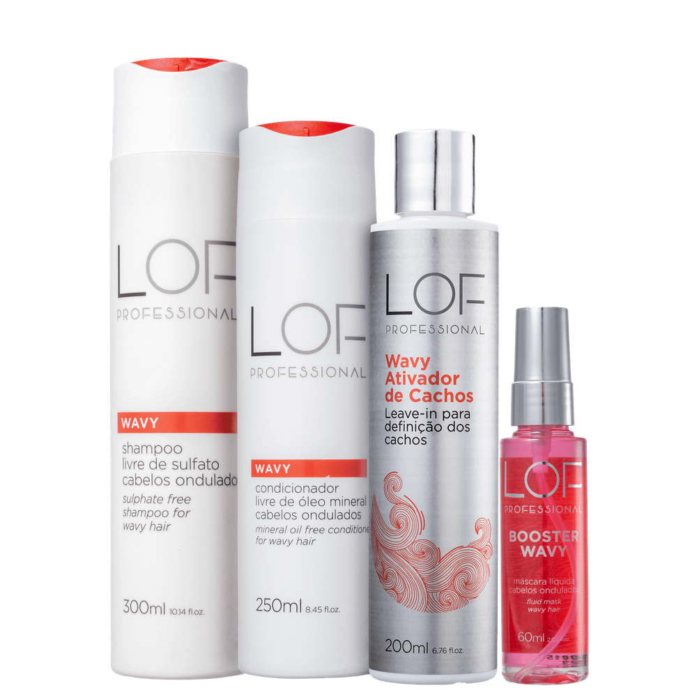 LOF Professional Wavy Quarteto (4 Produtos)