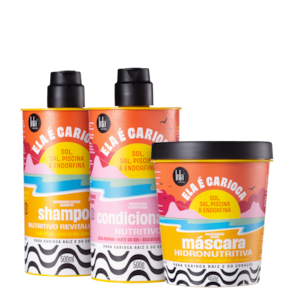 Kit Lola Cosmetics Ela é Carioca Sol, Sal, Piscina & Endorfina Trio (3 Produtos)