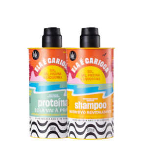 Kit Lola Cosmetics Ela é Carioca Sol, Sal, Piscina & Endorfina Proteína (2 Produtos)
