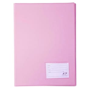 Pasta Catálogo Ofício 20 Plásticos Acp Rosa 132 24 Unidades