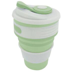 Copo De Silicone Retrátil Com Tampa Mint - Sn20273
