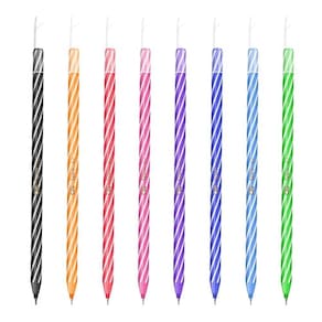 Kit 08 Canetas CIS SPIRO 0.7mm Ponta Agulha Fina - Cis