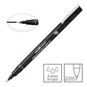 Caneta Técnica Nankim Uni Pin Fine Line Preto - Uni-Ball