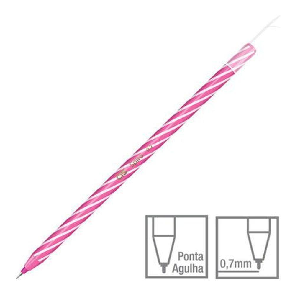 Caneta Esferográfica CIS SPIRO 0.7mm Ponta Agulha - Unidade
