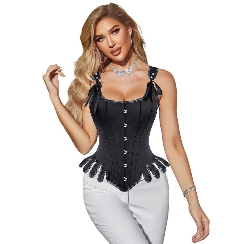 Corset Corselet Modela Cintura Valoriza Busto com Alça Linha Vintage Cores M711