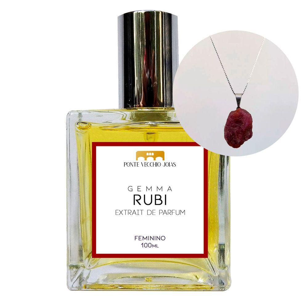 Coffret Perfume Gemma Rubi 100ml + Colar em Prata 925