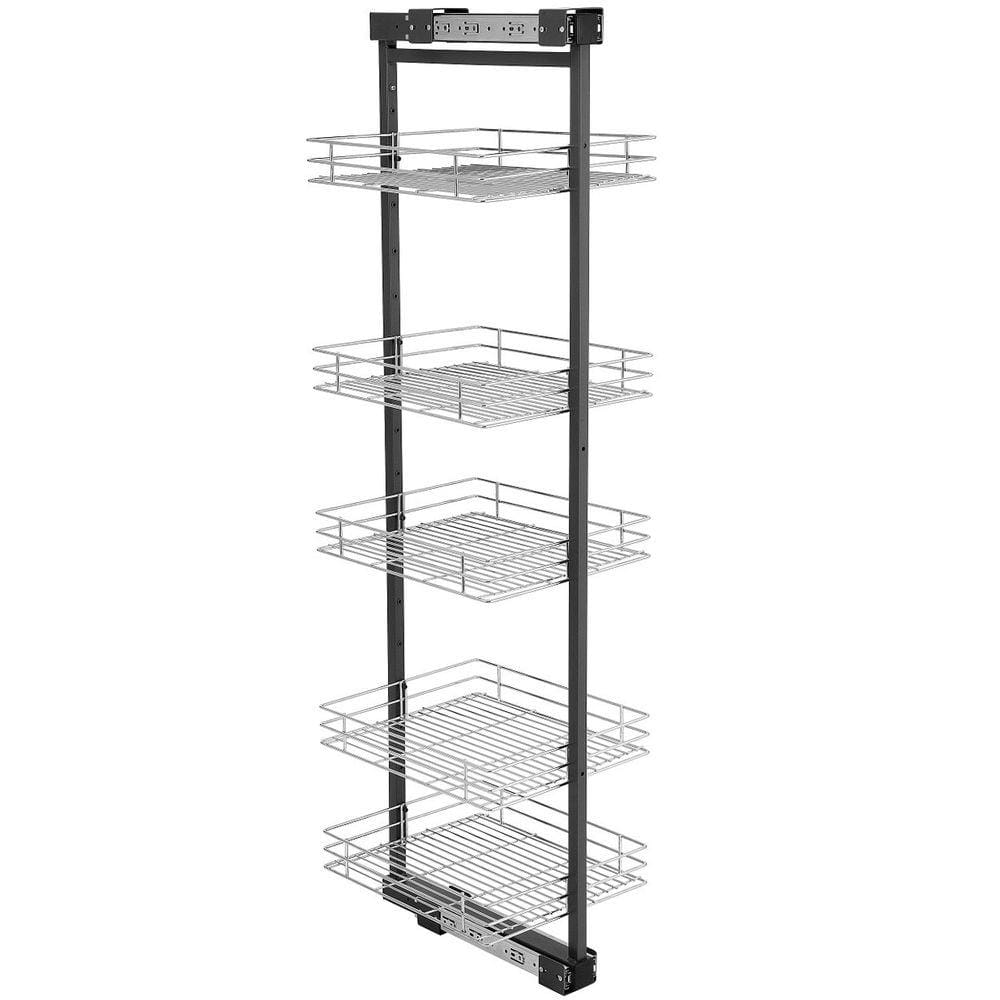 Coluna Deslizante com 5 Cestos Aramados 40x34cm para Armário Masutti Copat em Aço Carbono