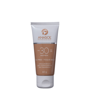 Anasol FPS 30 Base Média - Protetor Solar com Cor 60g
