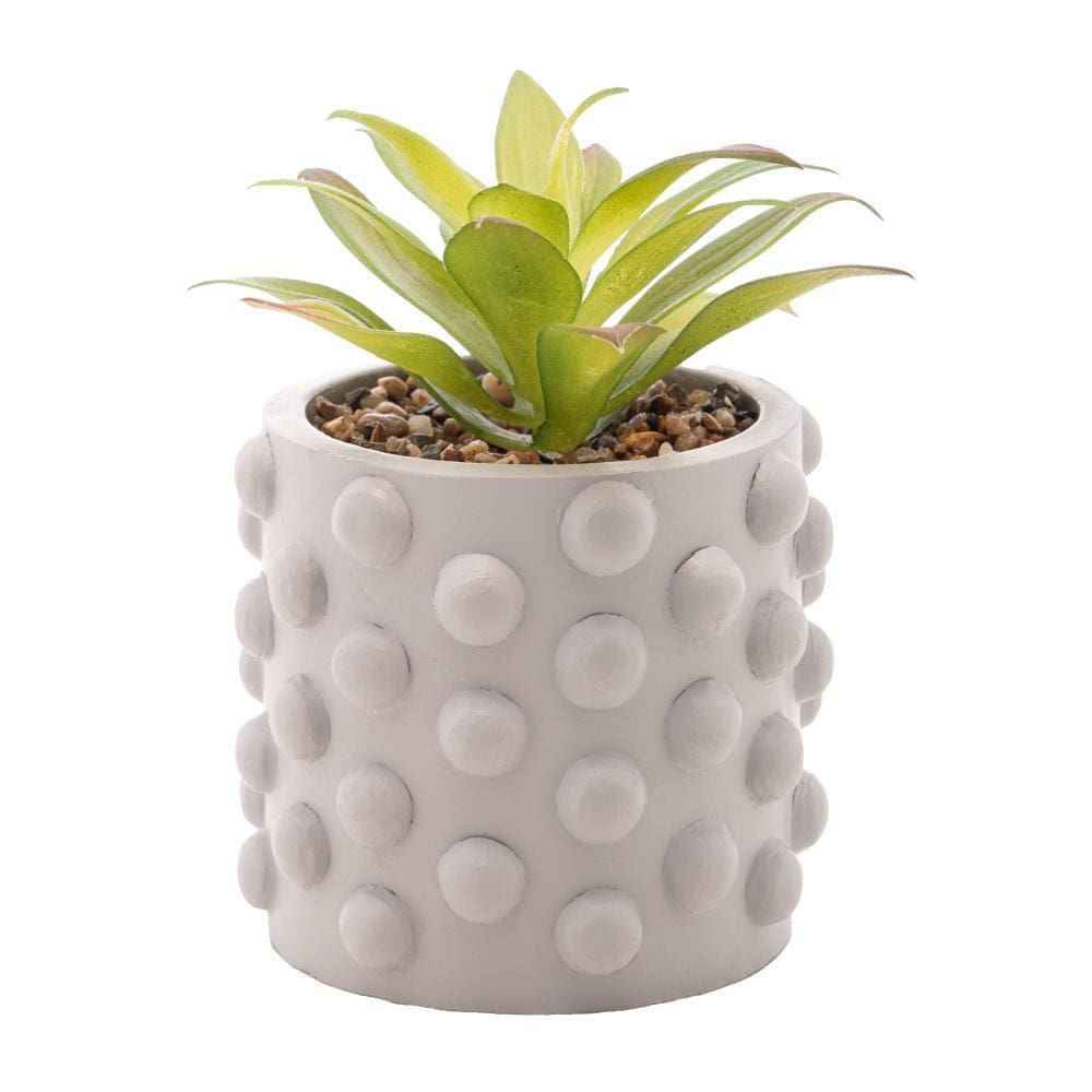 Cachepot Wolff Bubbles de Cimento Cinza Claro 10cm x 17cm