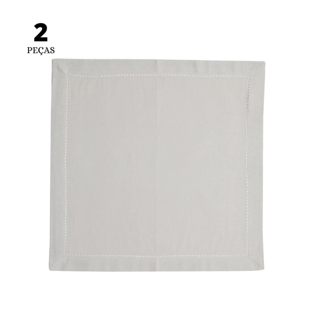 Jogo de 2 Guardanapos Ponto Ajour Wolff de Algodão Areia 40cm