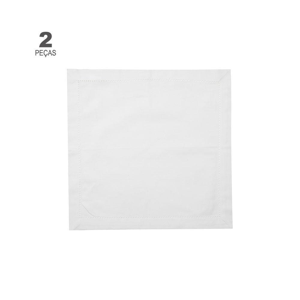 Jogo de 2 Guardanapos Ponto Ajour Wolff de Algodão Branco 40cm
