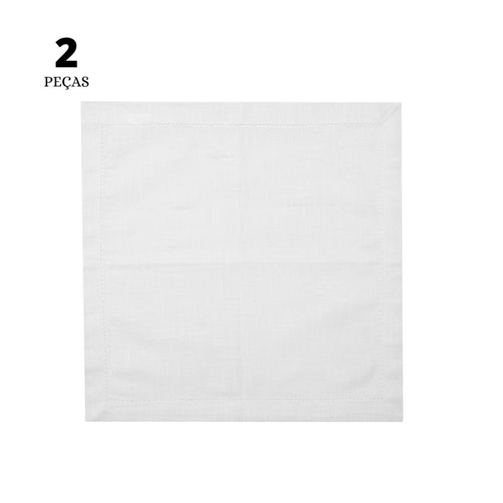 Jogo de 2 Guardanapos Ponto Ajour Wolff Luxo de Algodão Branco 40cm
