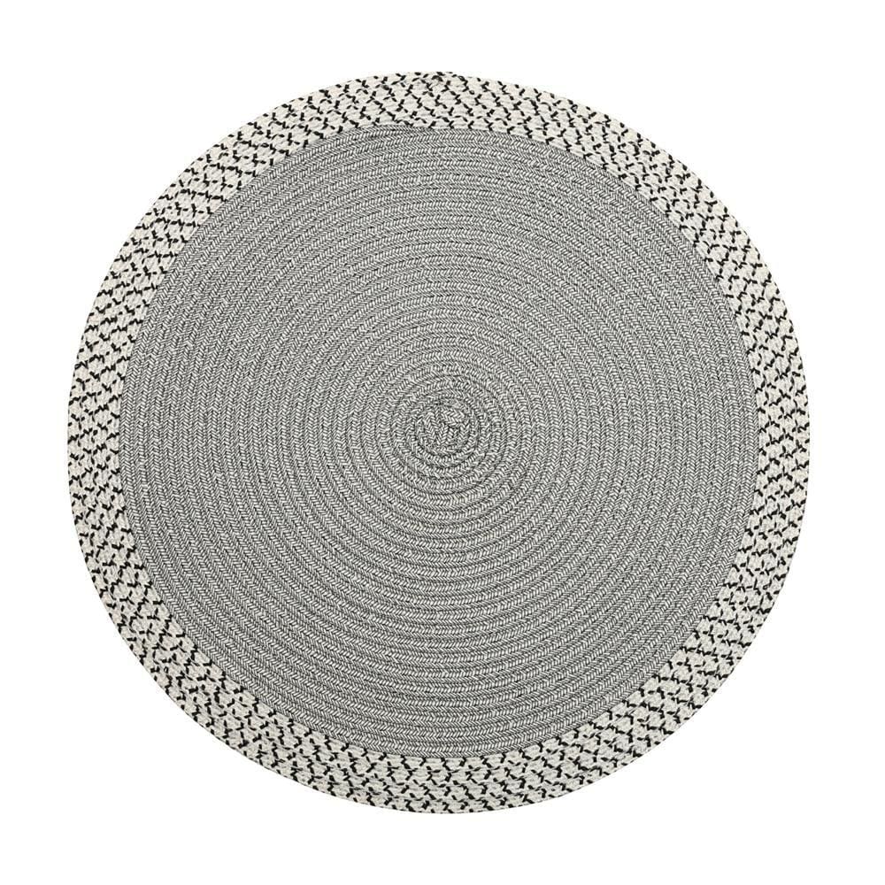 Lugar Americano Wolff de Poliéster Branco e Preto 38cm