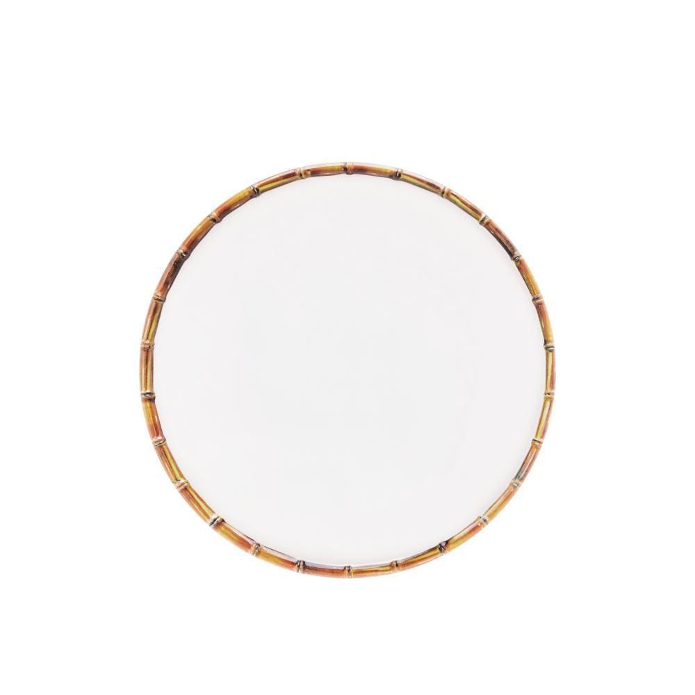 Prato Raso Wolff Bambu de Melamina Branco 27cm