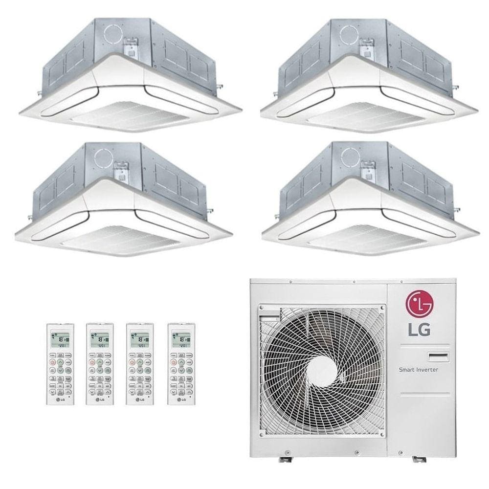Ar-Condicionado Multi Split Inverter LG 30.000 BTUs (3x Evap Cassete 4 Vias 9.000 + 1x Evap Cassete 4 Vias 24.000) Quente/Frio 220V - 220V