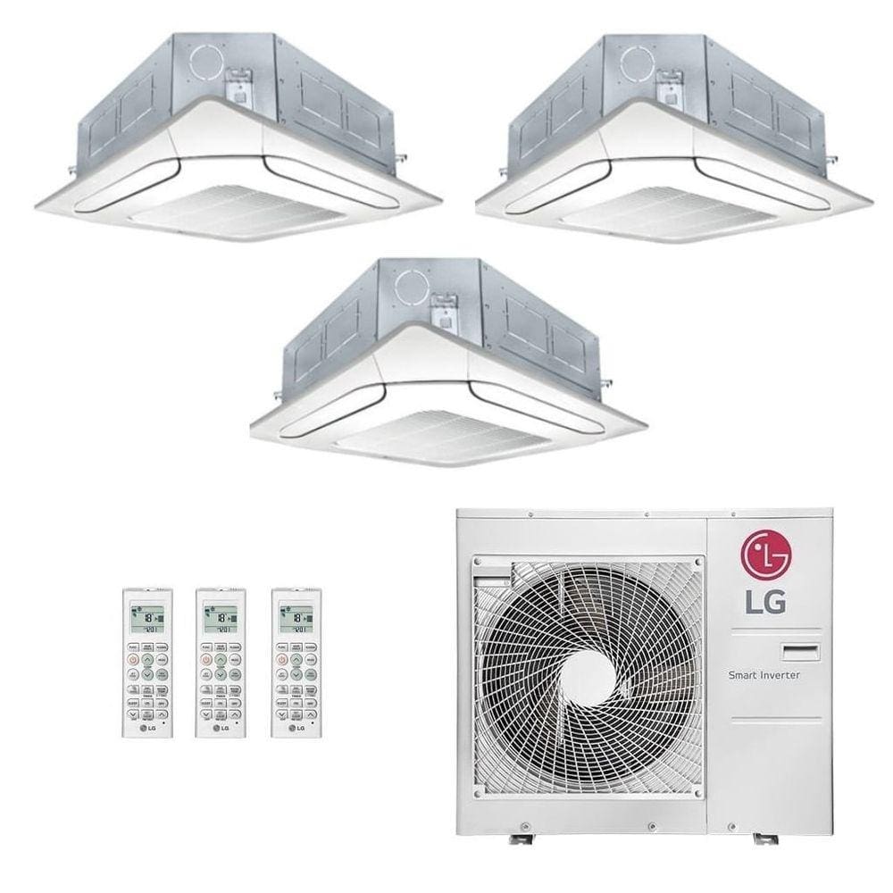 Ar-Condicionado Multi Split Inverter LG 30.000 BTUs (1x Evap K7 4 Vias 9.000 + 1x Evap K7 4 Vias 12.000 + 1x Evap K7 4 Vias 24.000) Quente/Frio 220V -